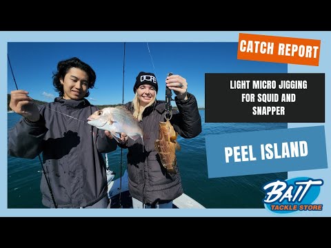 Light Micro Jigging for Squid and Snapper Peel Island