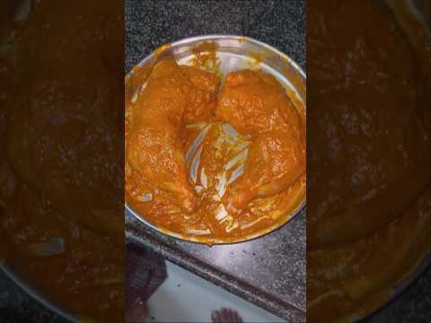 Tandoori chicken #chicken #legpiecefry #trending #food #shortvideos #explore #viral #grilledchicken