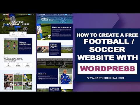 How to Create a Soccer or Football Club Website With WordPress and Elemtor for Free (Part 2)