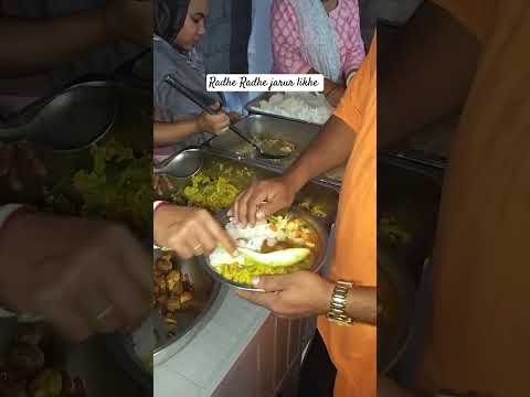 Krishna ji ke bhakto ka parshad iskcon Bali Indonesia ll #food #shortvideo @KrishnBhakt12