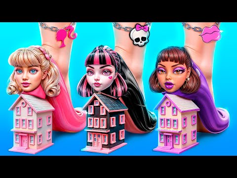 ¡Construimos una Habitación Secreta! ¡Barbie vs Bratz vs Monster High!