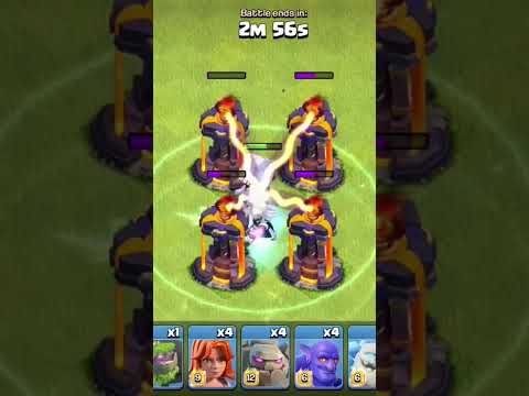 Max Electro Titan vs Max Inferno tower #clashofclans #coc #reels #games #gaming #shorts #supercell