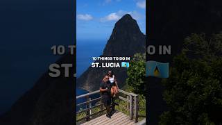 Here are 10 things to do in St. Lucia 🇱🇨 a beautiful island in the Eastern Caribbean #travel #top10