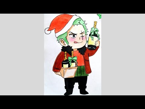 Drawing Zoro #shorts #short #artsyfam #art #trending #viral #anime #onepiece #zoro #christmas #luffy