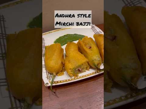 Andhra Style Mirchi Bajji#easy #tasty #recipe #indianfood #viralvideo