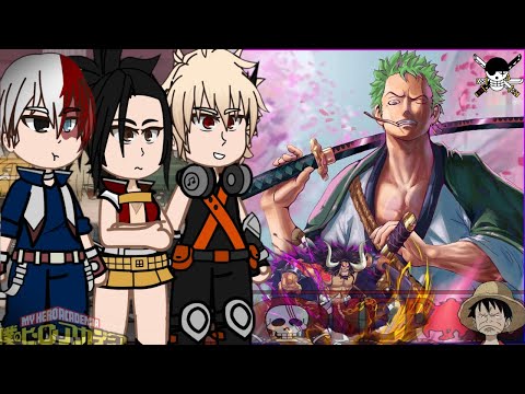 MHA/BNHA Class 1A react to Roronoa Zoro as Izuku's Brother || One Piece