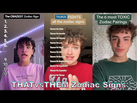 THAT vs THEM Zodiac Signs TikTok Videos 2024 |That vs Them Zodiac Signs Compilations