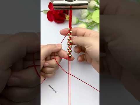 How to weave golden beans is simple and beautiful. Share the rope weaving skills. Handmade DIY f