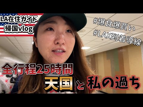 【LA空港到着導線】田舎からLAまで過去一時間かかったLA帰りドタバタ1日Vlog