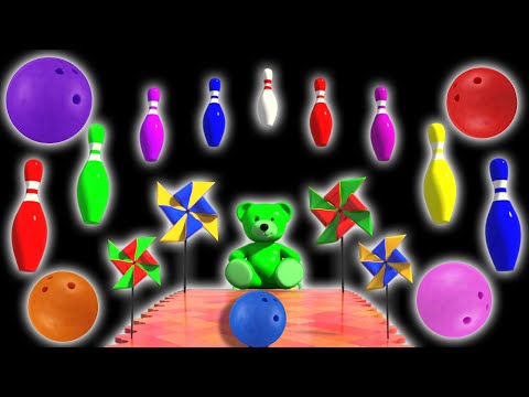 Bowling Ball ABC Adventure Alphabet Song Smash Kinetic Sand Letters Shapes and Learn Colors 🎳🔤🔺