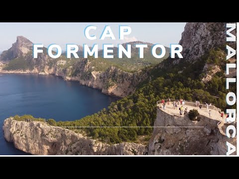 Cap Formentor Mallorca Drohnen Video 4K in 200M schwindelerregender Höhe