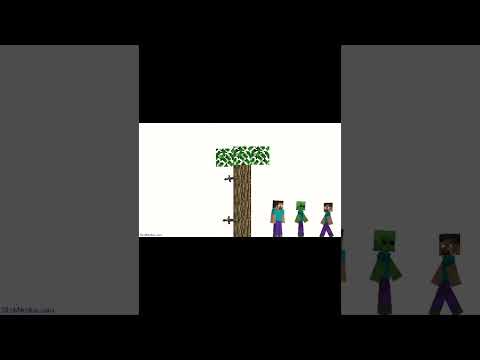 zombie vs steve&herobrine #song #animation