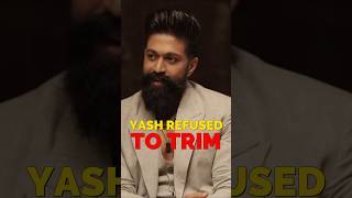 Rocking Star Yash REFUSED to TRIM HIS BEARD!🤯🔥 #shorts #yash #kgf