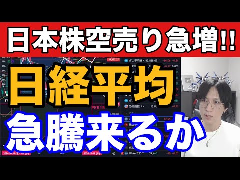 12/17【緊急】日本株空売り爆増。日銀利上げなしで日経平均急騰始まるか。アドバンテスト9％暴落→その他半導体株に買い。ドル円154円の展開。米国株、ナスダックハイテク株、仮想通貨BTC強すぎる！！