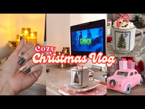 ✨🎄EXTRA COZY CHRISTMAS VLOG, Making Hot cocoa,Nails, Everything Shower🚿🫧Cleaning, #christmasvibes