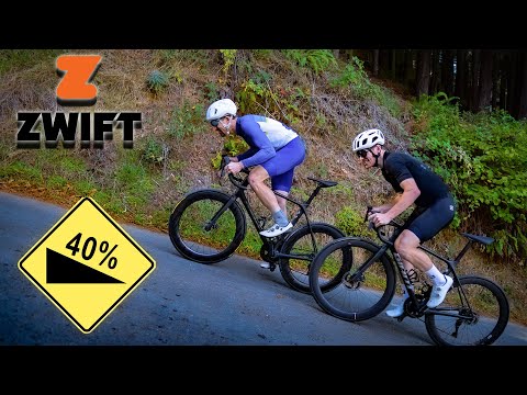 At Home Zwift Workout With A Pro