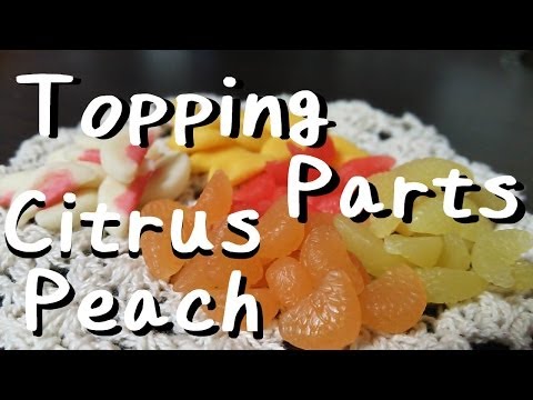 スイーツデコ*トッピング・柑橘系・桃系作ってみた/DecoSweets*Topping Citrus&Peach parts  in clay Tutorial