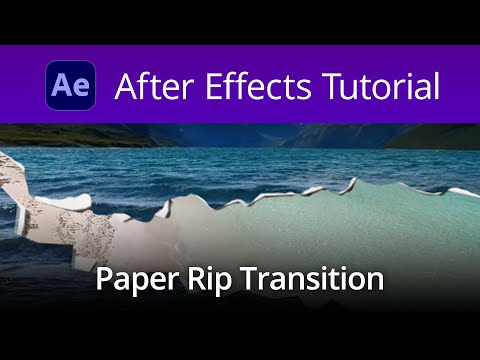 Paper Rip Transition - Video Tutorial in After Effects