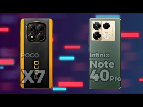 POCO X7 vs Infinix Note 40 Pro low budget gaming phone comparison