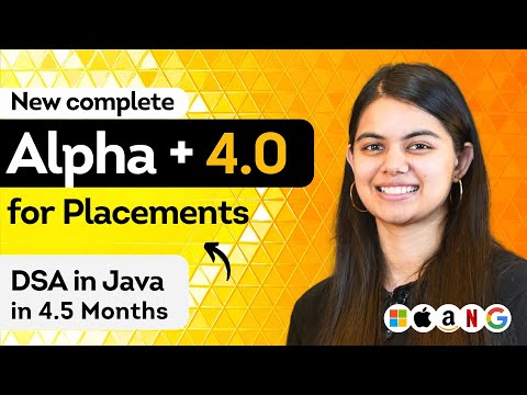 DSA in Java Complete Placement Preparation in 4.5 months | New Alpha Plus 4.0 | with Quant Aptitude