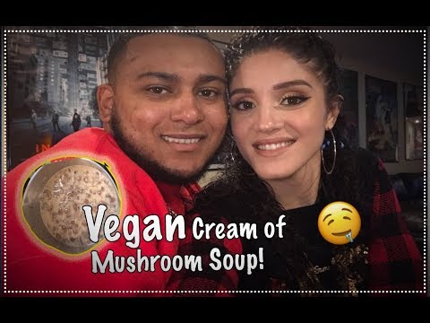 Vegan Cream of Mushroom Soup | Sean's treatments at home | Vlogmas week 2