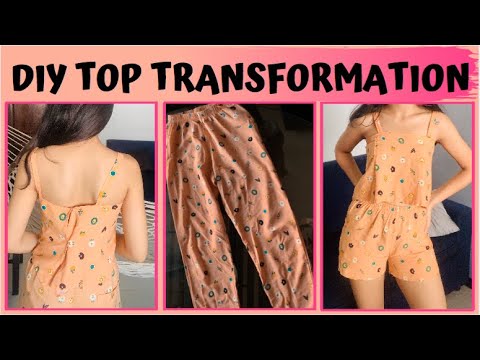 I DIY Transformed My Pajamas To A Top