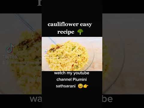 cauliflower easy recipe🥦👉😊 #easyrecipe #cauliflowerrecipe