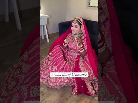 Anand karaj ki practice ✨ #youtube #sakshigupta #youtubeshorts #wedding