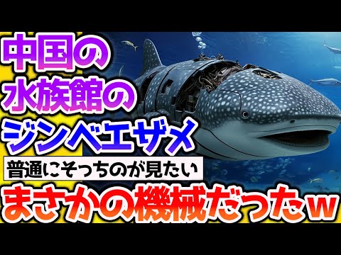 【2ch動物スレ】中国の水族館、主役のジンベエザメがロボットだったとバレて大炎上ｗｗｗ【なんj】 #生き物 #2ch