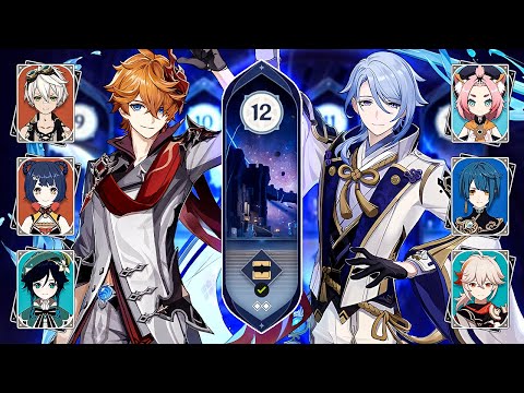 C0 Tartaglia Vaporize & C0 Ayato PermaFreeze! Floor 12 Spiral Abyss 3.2 Showcase! (Genshin Impact)