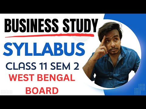 WBCHSE NEW SYLLABUS I Class 11 2ND SEM I BSTD II 2024-25 II Board Exam #westbengalboard #wbboard