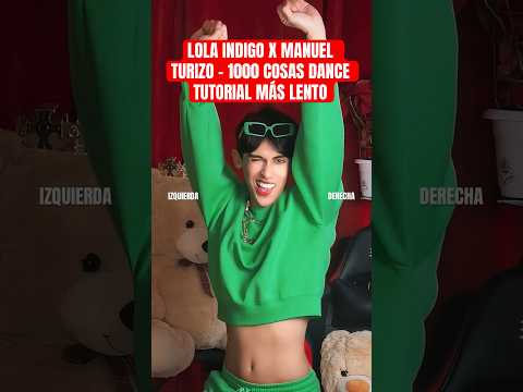 1000 COSAS DANCE TUTORIAL MÁS LENTO (LOLA INDIGO X MANUEL TURIZO) #shorts #dancetutorial