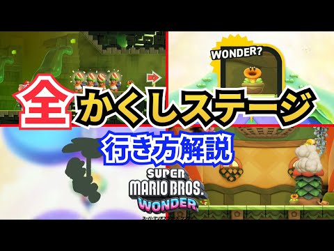 【マリオワンダー】隠しステージへの行き方【スーパーマリオブラザーズワンダー】