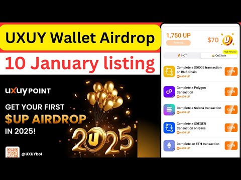 Uxuy Wallet Airdrop Full Details | New Airdrop Uxuy | Uxuy Airdrop Binance | Uxuy Wallet Withdrawal