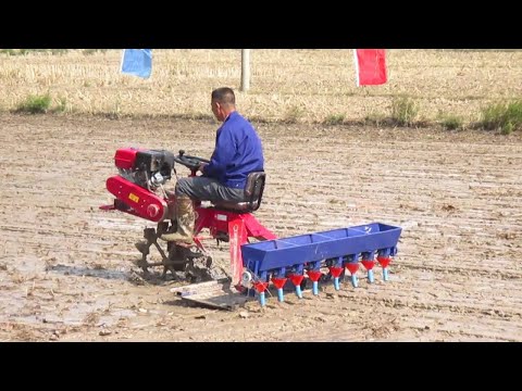 Mini household rice direct seeding machine agricul turall tiller