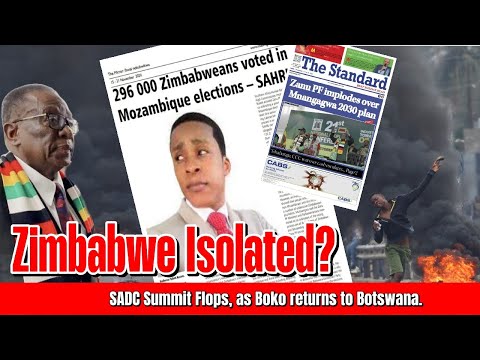 HAPPENING NOW;Mnangagwas SADC Summit flops as Duma Boko makes U-Turn? Zanu PF Implosion  WATCH LIVE