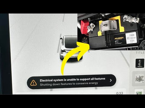 “Electrical System is Unable to Support All Features” warning in Tesla vehicles