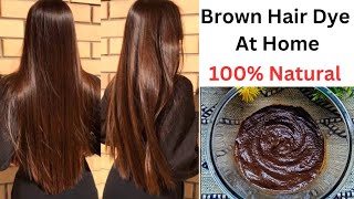 DIY Natural Brown Hair Color with Henna | Hair Colour At Home | Brown Hair Dye @Hinaya