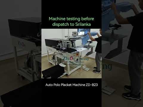 Polo placket machine testing before dispatch to Srilanka garment factory. October 31st, 2024 #sewing