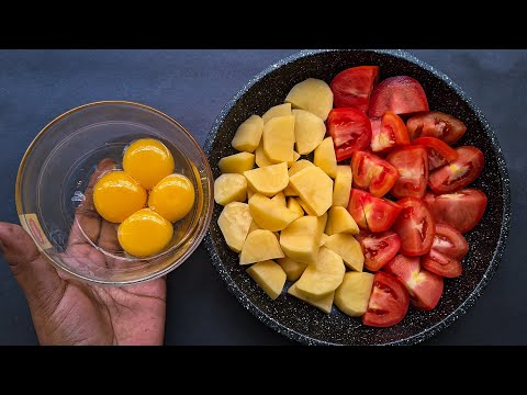 Don't go to McDonalds anymore! Simple Recipe With Egg Potato & Tomato. Healthy Breakfast Ideas.