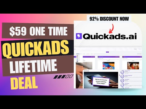 ✅💥✅ Quickads Lifetime Deal | Create Viral Ads in Minutes | $59 Lifetime Deal | 92% Now