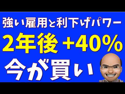 強い雇用と利下げ、2年後+40%超のパワー【S&P500, NASDAQ100】