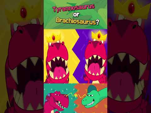 Dinosaurs Song | Tyrannosaurs or Brachiosaurus | #shorts | Little Fox