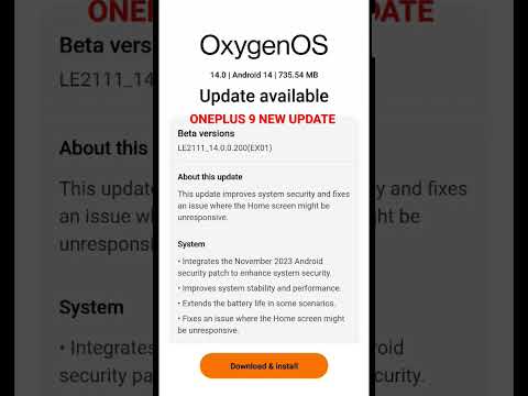 ONEPLUS 9 ANDROID 14 NOVEMBER UPDATE #oxyzenos14 #android14 #oneplus #freefire