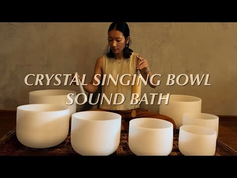 CRYSTAL SINGING BOWL MEDITATION l SOUND BATH l RELAXATION MUSIC