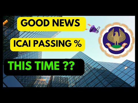 |Good News For CA Students| ICAI Passing % This Time For CA May Exam 24|