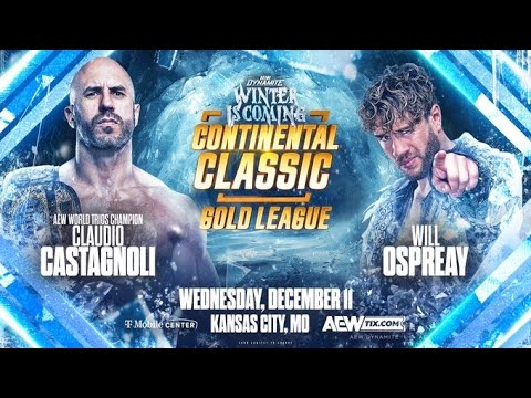 AEW Dynamite Will Ospreay vs Claudio Castagnoli Continental Classic (SIM)