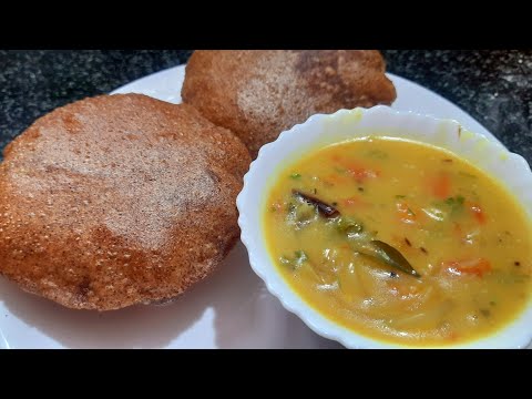 రాగి పిండి తో పూరీలు/Ragi puri recipe/bombay chutney/finger millet puri recipe/ragi poori recipe