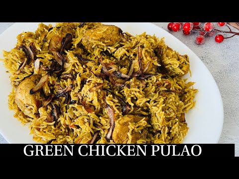 Goan Green Masala Chicken Pulao |Easy  Pressure Cooker Chicken Masala Pulao|Chicken Pulao-By Natasha