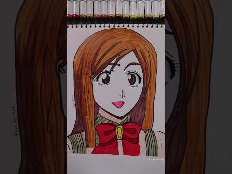 Orihime Inoue drawing in 30 sec! #orihime #anime #shorts